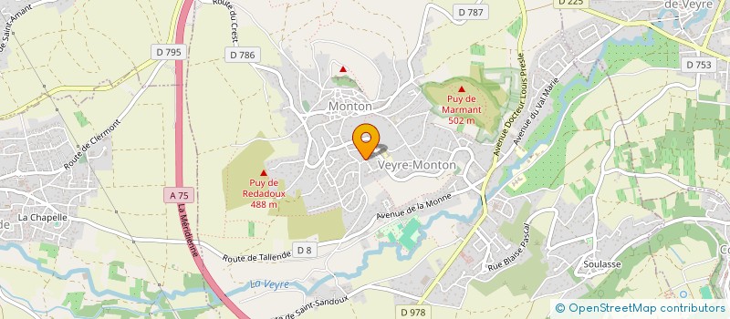 localisation de l'entreprise FGFL  VEYRE-MONTON