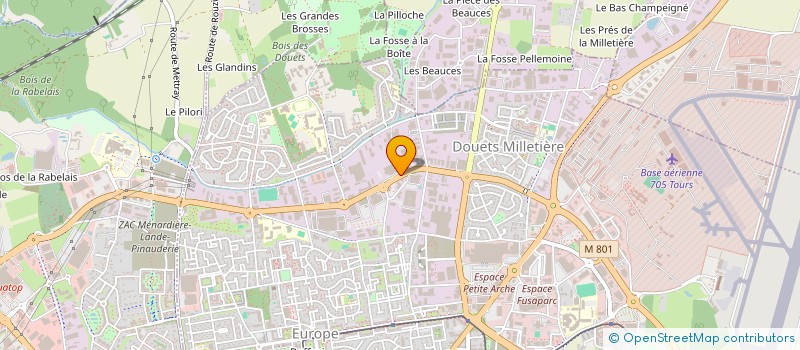 localisation de l'entreprise FGH  TOURS