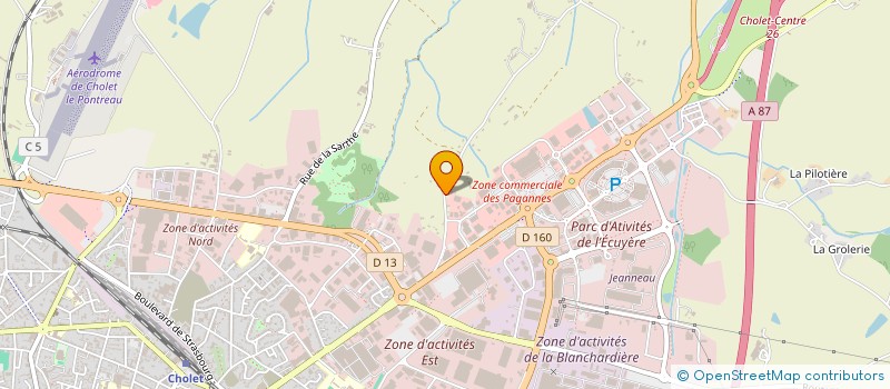 localisation de l'entreprise FGH à CHOLET