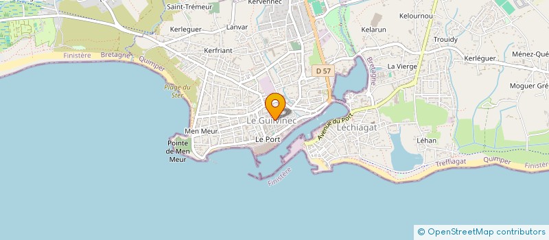 localisation de l'entreprise FGI  GUILVINEC