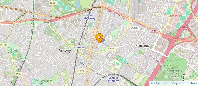 localisation de l'entreprise FGI à ANTONY