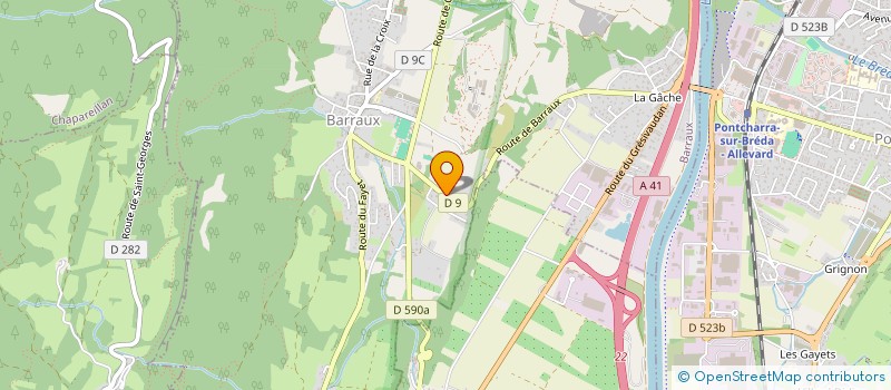 localisation de l'entreprise FGI IMMO  BARRAUX