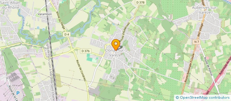 localisation de l'entreprise FGJH  CLONAS-SUR-VAREZE