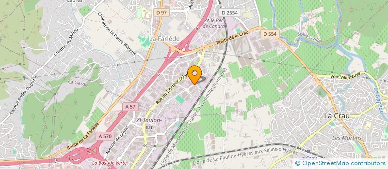 localisation de l'entreprise FGL SOLAIRE à LA FARLEDE