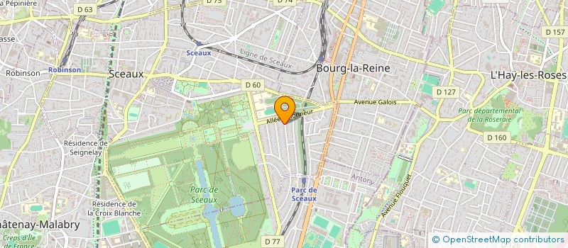 localisation de l'entreprise FGM  SCEAUX