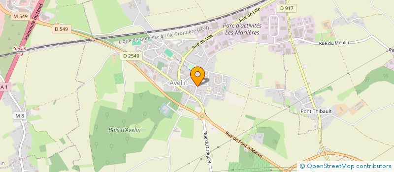localisation de l'entreprise FGM DISTRIBUTION à AVELIN