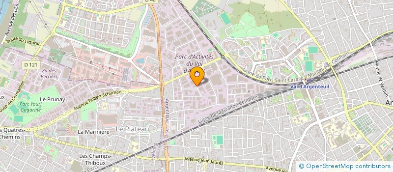 localisation de l'entreprise FGM GROUP à ARGENTEUIL