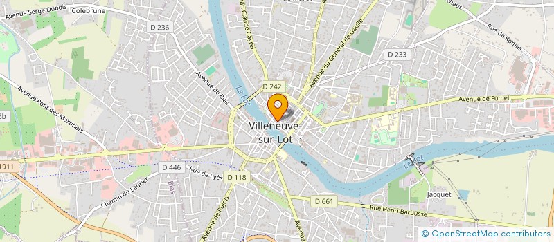 localisation de l'entreprise FGM IMMOBILIER - CONSTITUTION  VILLENEUVE-SUR-LOT