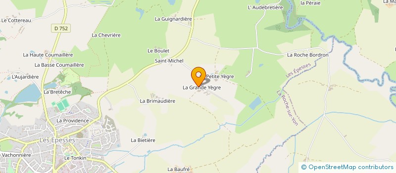 localisation de l'entreprise FGM LE GRAND BOIS  LES EPESSES