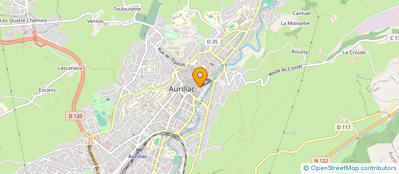 localisation de l'entreprise FGML à AURILLAC