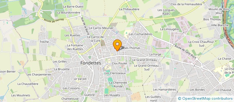 localisation de l'entreprise FGMV à FONDETTES