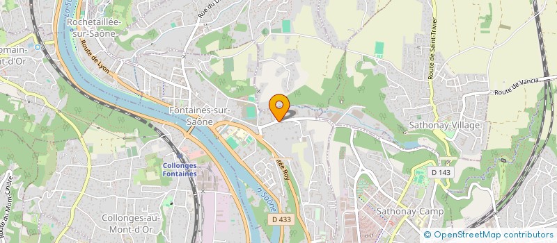 localisation de l'entreprise FGP GROUPE  FONTAINES-SUR-SAONE