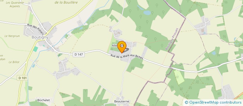 localisation de l'entreprise FGP PRO à BOUTIGNY-PROUAIS