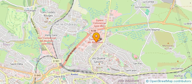 localisation de l'entreprise FGP SOLIS à ONET-LE-CHATEAU