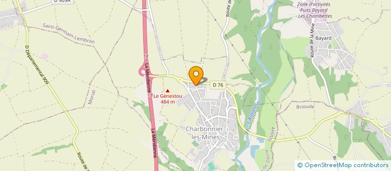 localisation de l'entreprise FGQ IMMO  CHARBONNIER-LES-MINES