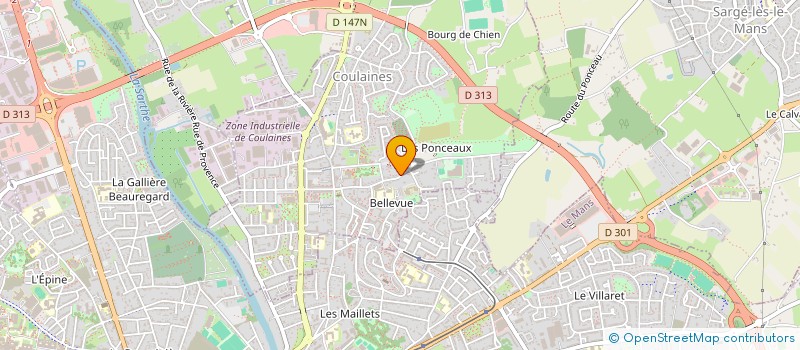 localisation de l'entreprise FGR  COULAINES