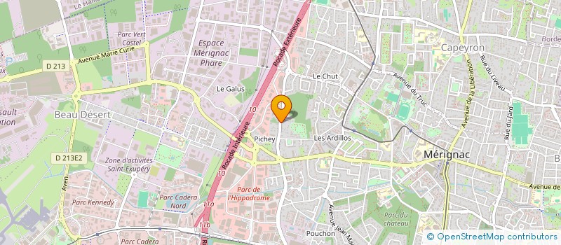 localisation de l'entreprise FGROUP  MERIGNAC