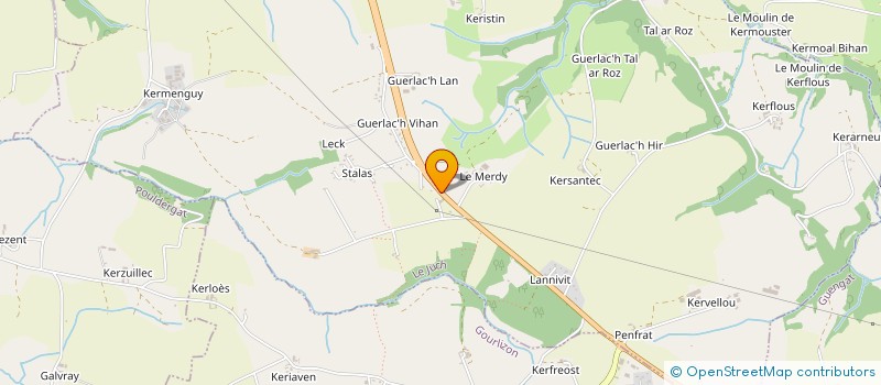 localisation de l'entreprise FGS 29 BTP  LE JUCH