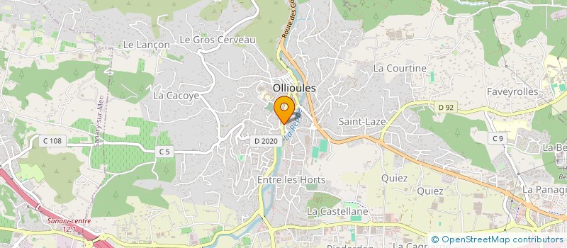 localisation de l'entreprise FGS à OLLIOULES