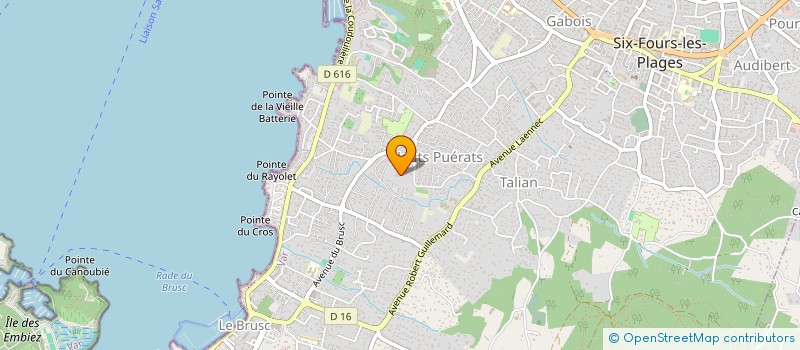 localisation de l'entreprise FGS à SIX-FOURS-LES-PLAGES