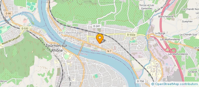 localisation de l'entreprise FGS IMMO  TAIN-L'HERMITAGE