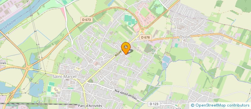 localisation de l'entreprise FGS TRANSPORTS à SAINT-MARCEL