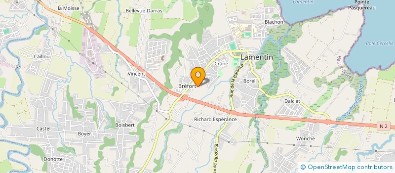 localisation de l'entreprise FGS971  LAMENTIN