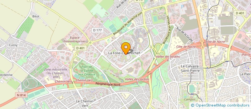 localisation de l'entreprise FGSS à CAEN