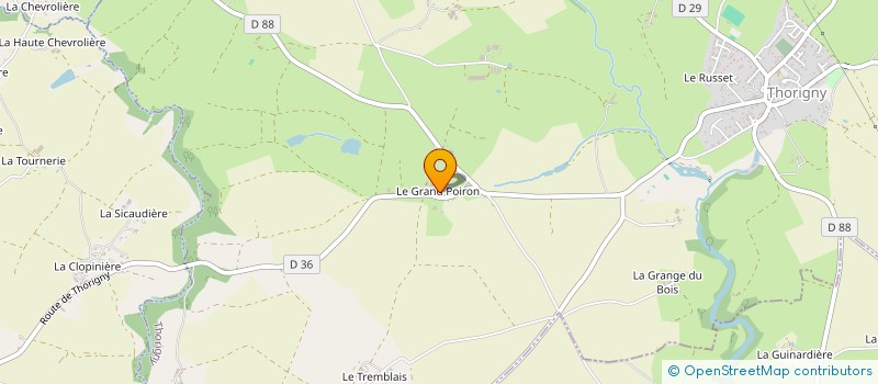localisation de l'entreprise FGTP à THORIGNY