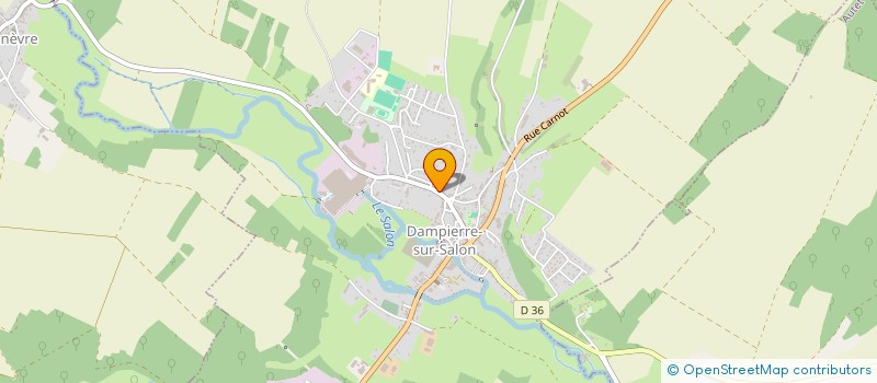 localisation de l'entreprise FGTP  DAMPIERRE-SUR-SALON