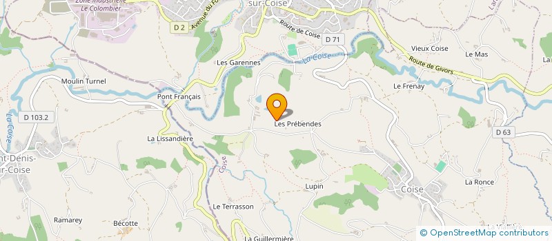 localisation de l'entreprise FGTS IMMOBILIER  COISE