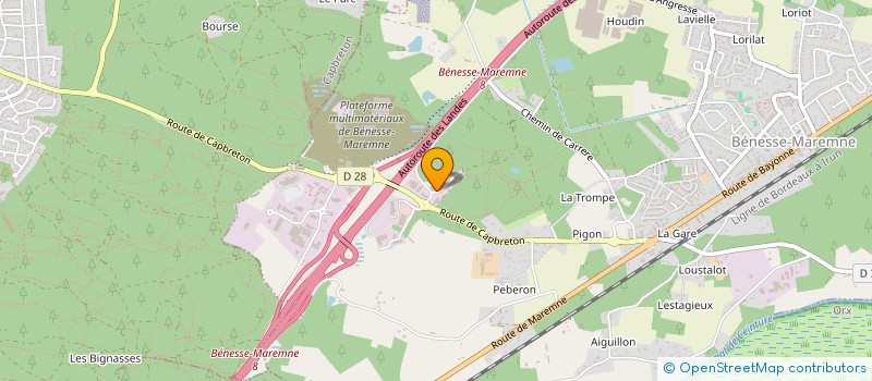 localisation de l'entreprise FGV ACOUSTIQUE  BENESSE-MAREMNE