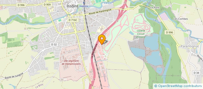 localisation de l'entreprise FGVI  ISSOIRE