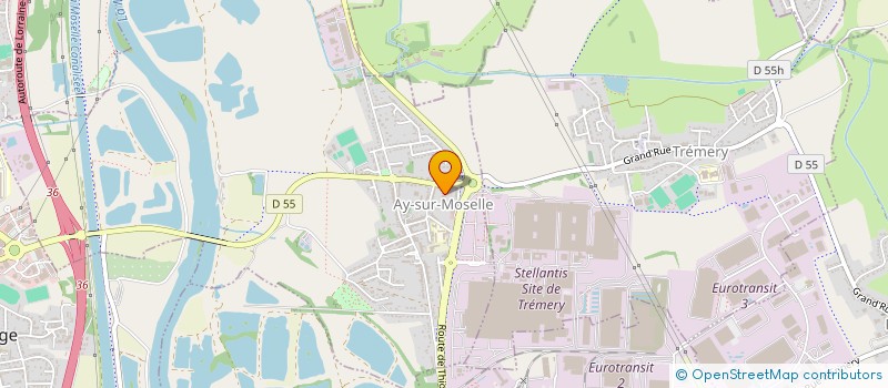 localisation de l'entreprise FH CHAUFFAGE SANITAIRE  AY-SUR-MOSELLE