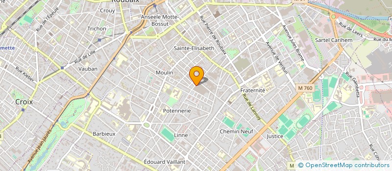 localisation de l'entreprise FH CONSTRUCTIONS  ROUBAIX