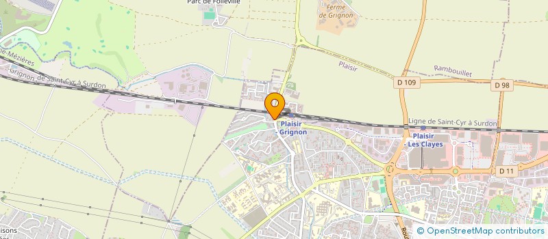 localisation de l'entreprise FH CORDONNERIE  PLAISIR