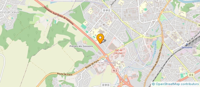 localisation de l'entreprise FH ELEC à SOISSONS