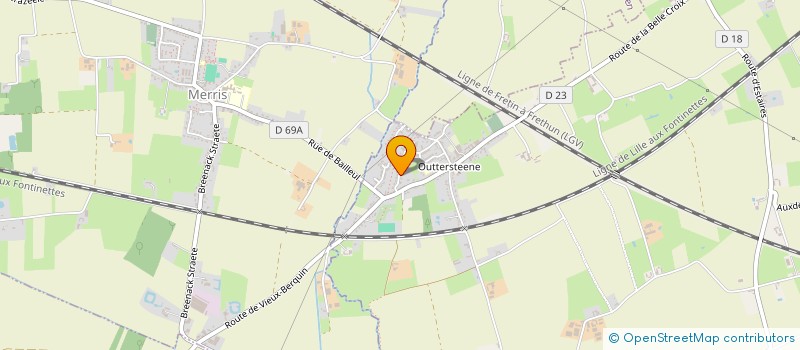 localisation de l'entreprise FH ELEC à BAILLEUL