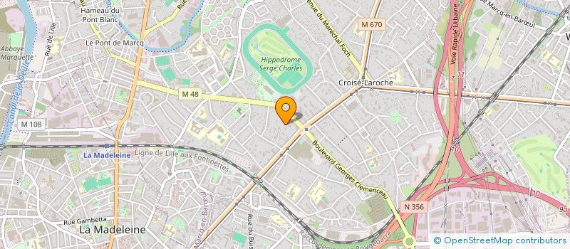 localisation de l'entreprise FH HOLDING à MARCQ-EN-BARŒUL