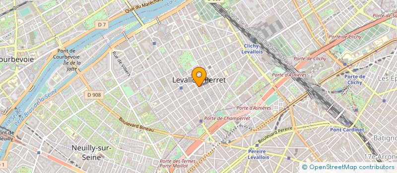 localisation de l'entreprise FH IMMO à LEVALLOIS-PERRET
