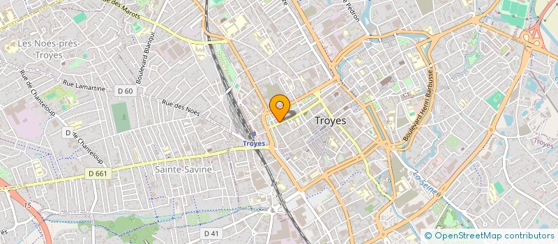 localisation de l'entreprise FH IMMO à TROYES