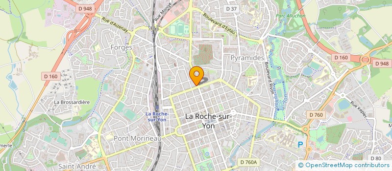 localisation de l'entreprise FH INVEST à LA ROCHE-SUR-YON