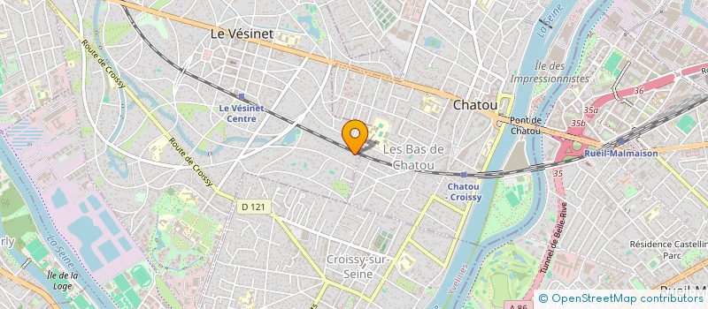 localisation de l'entreprise FH INVEST  LE VESINET