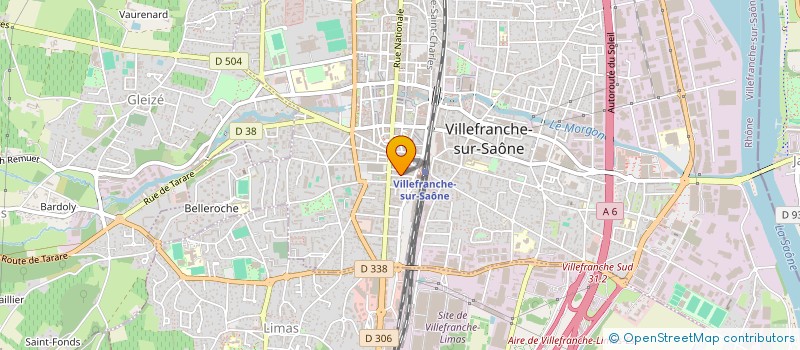 localisation de l'entreprise FH MEDIA  VILLEFRANCHE-SUR-SAONE