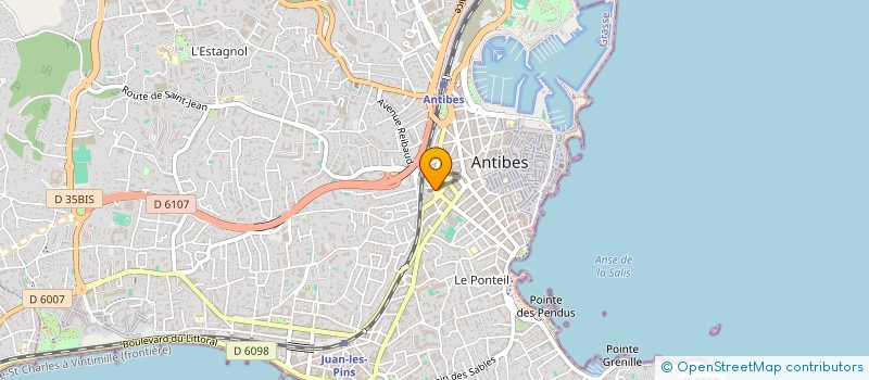 localisation de l'entreprise FH RECRUTEMENT  ANTIBES