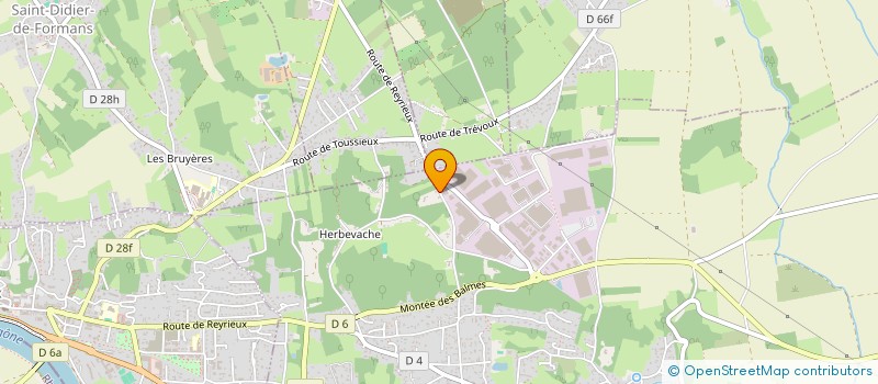 localisation de l'entreprise FH SCI à REYRIEUX