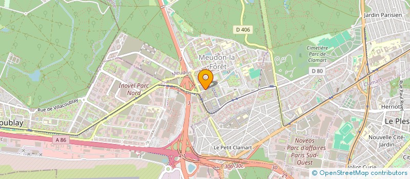 localisation de l'entreprise FH SPORTS SANTE MEUDON à MEUDON