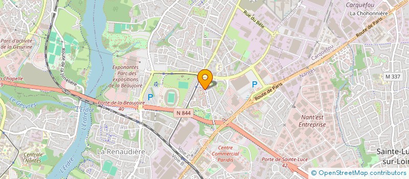 localisation de l'entreprise FH TAXI à NANTES