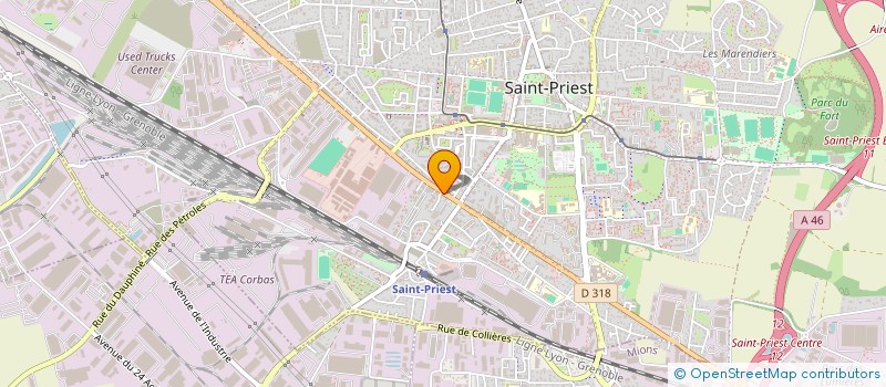 localisation de l'entreprise FHA  SAINT-PRIEST