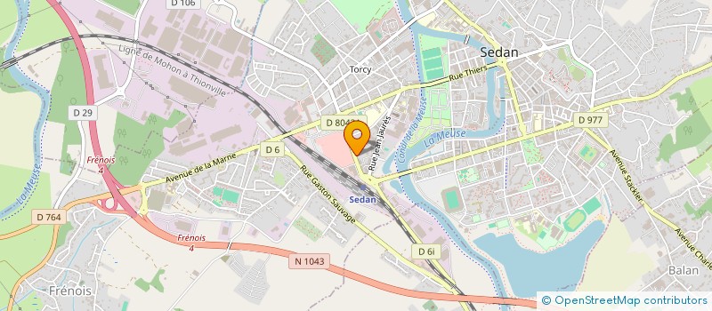 localisation de l'entreprise FHB  SEDAN